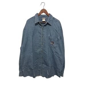 🐭 Vintage Walt Disney World Denim Shirt size XXL